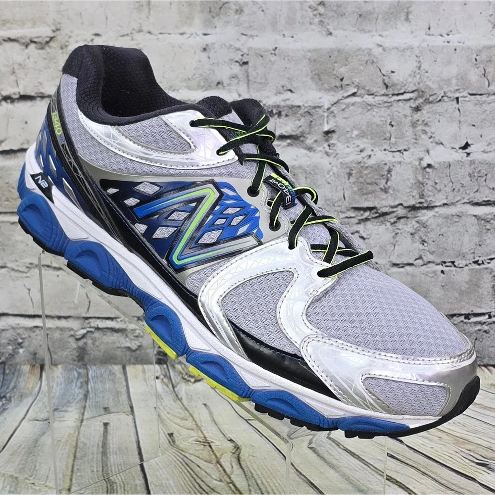 New Balance 1340v2 Running Shoes Mens 15 D Silver‎ Blue Lime M1340SB2 Stability